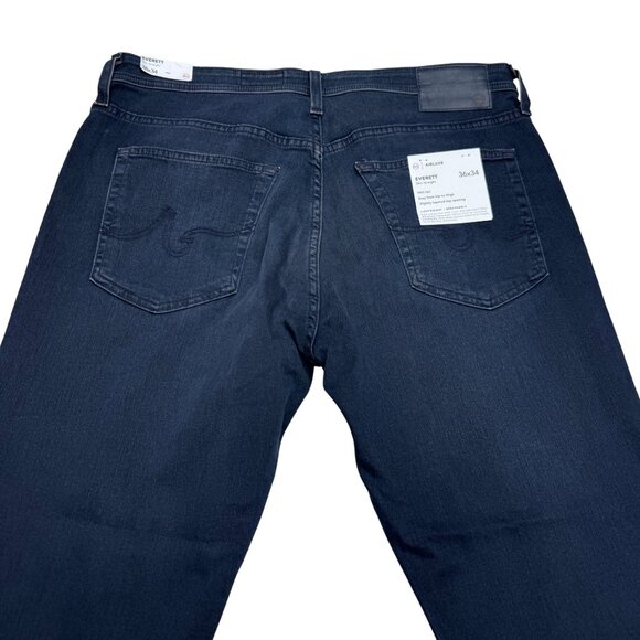 NEW AG Everett AirLuxe Slim Straight Leg Black Jean Men's, Sz 36 x 28 (Altered) - Picture 5 of 11